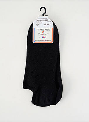 Chaussettes stretch noir LA CHAUSSETTE FRANÇAISE femme