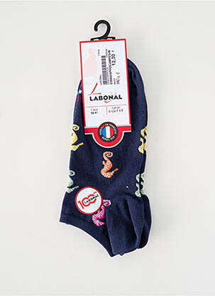 Chaussettes stretch bleu LABONAL homme