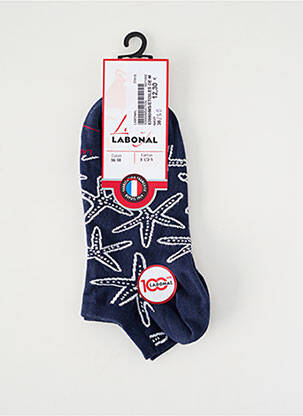 Chaussettes stretch bleu LABONAL homme