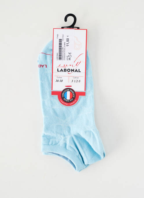 Chaussettes maintien élastique bleu LABONAL femme