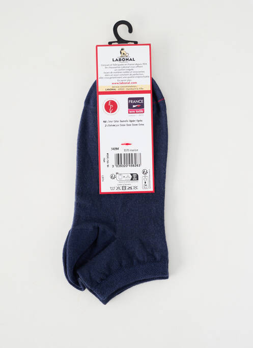 Chaussettes maille fine bleu LABONAL homme