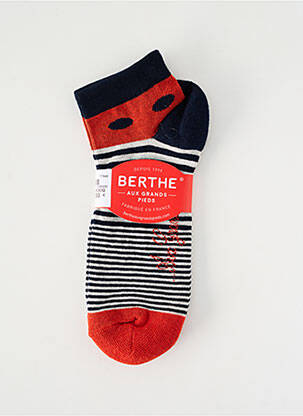 Chaussettes stretch bleu BERTHE AUX GRANDS PIEDS femme