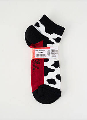 Chaussettes imprimé fantaisie noir BERTHE AUX GRANDS PIEDS femme