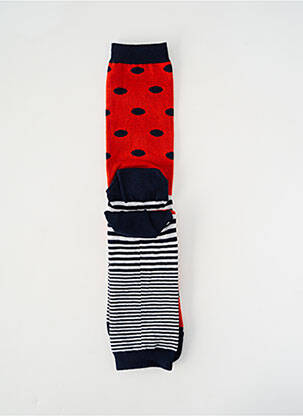 Chaussettes stretch rouge BERTHE AUX GRANDS PIEDS homme