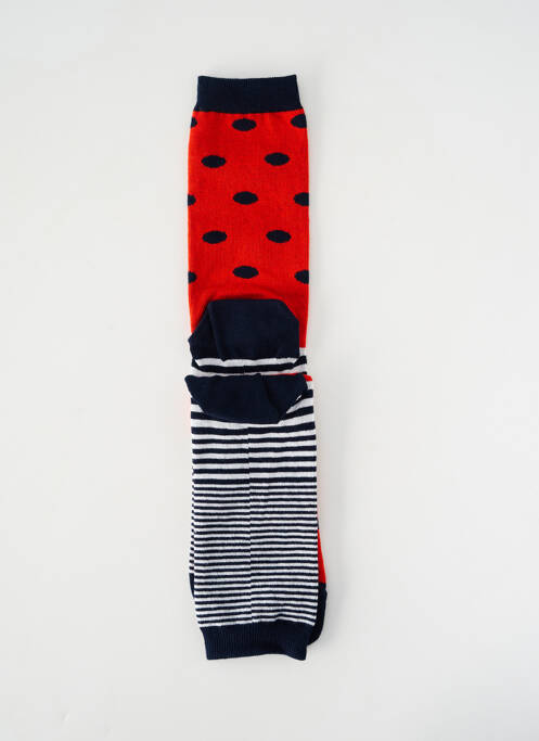 Chaussettes maille fine rouge BERTHE AUX GRANDS PIEDS homme