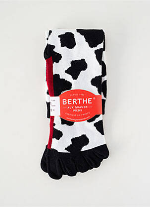 Chaussettes stretch noir BERTHE AUX GRANDS PIEDS femme