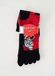 Chaussettes stretch noir BERTHE AUX GRANDS PIEDS femme