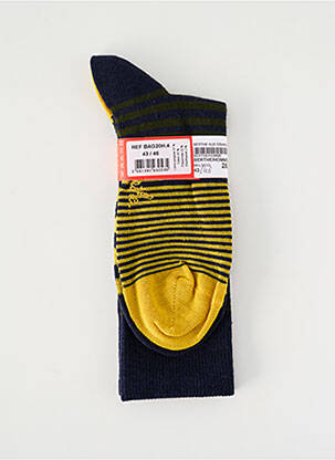 Chaussettes stretch bleu BERTHE AUX GRANDS PIEDS homme