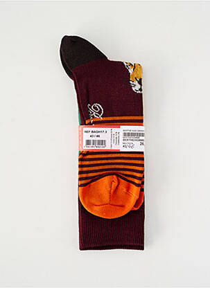 Chaussettes stretch marron BERTHE AUX GRANDS PIEDS femme