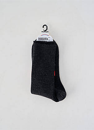 Chaussettes stretch gris LA CHAUSSETTE FRANÇAISE homme