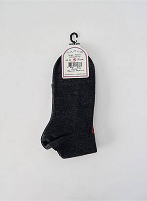 Chaussettes stretch gris LA CHAUSSETTE FRANÇAISE homme
