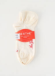 Chaussettes stretch beige BERTHE AUX GRANDS PIEDS femme