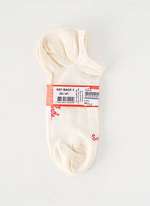 Chaussettes stretch beige BERTHE AUX GRANDS PIEDS femme