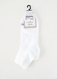 Chaussettes stretch blanc LA CHAUSSETTE FRANÇAISE femme