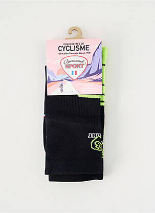 Chaussettes imprimé fantaisie jaune BROUSSAUD homme