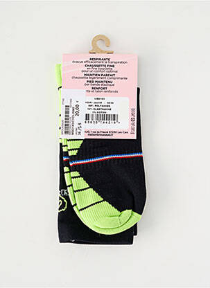 Chaussettes imprimé fantaisie jaune BROUSSAUD homme