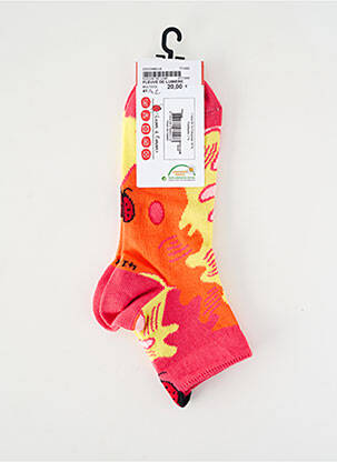 Chaussettes imprimé fantaisie rose COCCINELLE femme