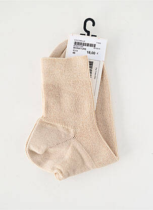 Chaussettes stretch beige COCCINELLE femme