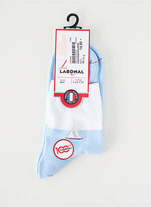 Chaussettes maintien élastique bleu LABONAL femme