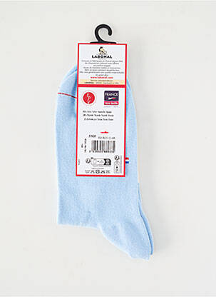 Chaussettes imprimé fantaisie bleu LABONAL femme
