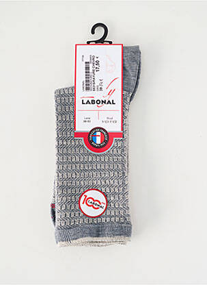Chaussettes maintien élastique gris LABONAL femme