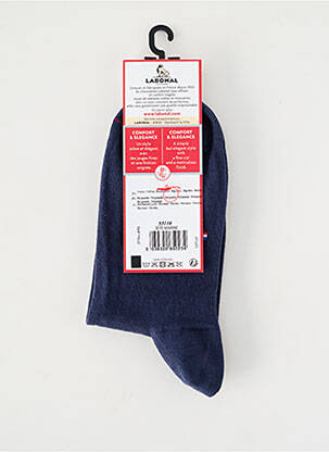 Chaussettes imprimé fantaisie bleu LABONAL femme