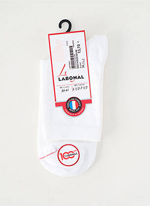 Chaussettes stretch blanc LABONAL femme