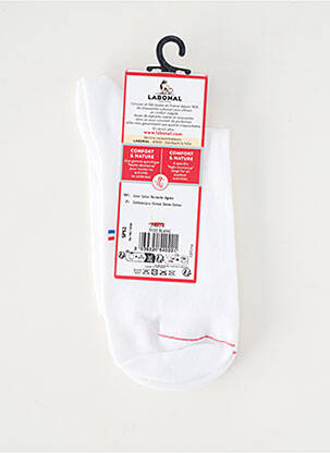 Chaussettes stretch blanc LABONAL femme