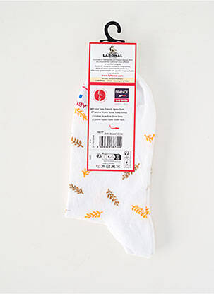 Chaussettes stretch blanc LABONAL femme