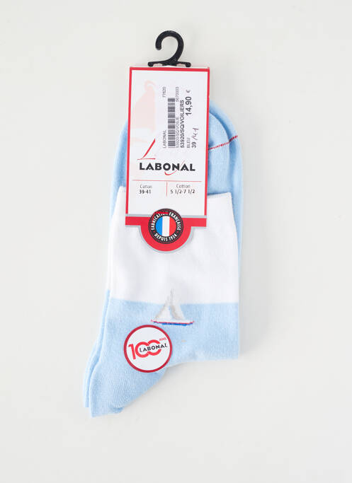 Chaussettes maintien élastique bleu LABONAL femme