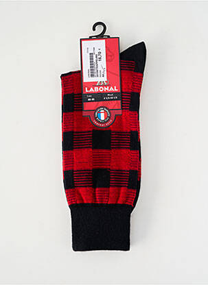 Chaussettes stretch rouge LABONAL homme