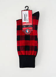 Chaussettes stretch rouge LABONAL homme