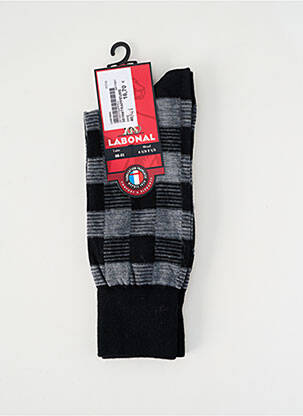 Chaussettes stretch gris LABONAL homme