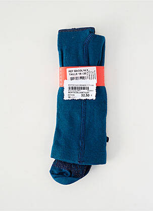 Collants imprimé rayures bleu BERTHE AUX GRANDS PIEDS fille