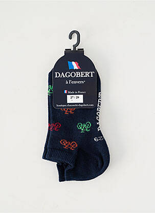 Chaussettes imprimé fantaisie bleu DAGOBERT A L'ENVERS enfant