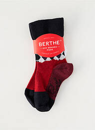 Chaussettes imprimé fantaisie rouge BERTHE AUX GRANDS PIEDS enfant
