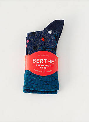Chaussettes stretch bleu BERTHE AUX GRANDS PIEDS enfant