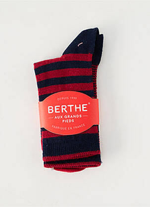 Chaussettes imprimé fantaisie rouge BERTHE AUX GRANDS PIEDS enfant