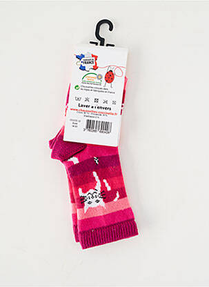 Chaussettes stretch rose COCCINELLE fille
