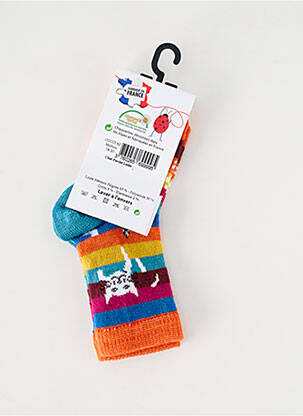 Chaussettes imprimé animal orange COCCINELLE fille