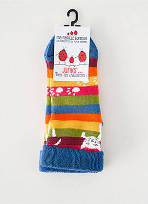 Chaussettes imprimé animal bleu MA FAMILLE BONHEUR fille