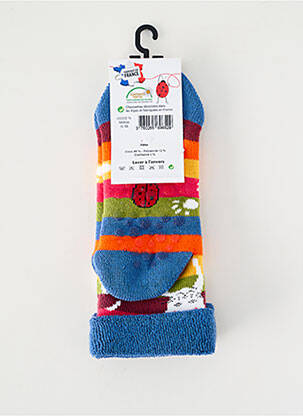Chaussettes imprimé animal bleu MA FAMILLE BONHEUR fille