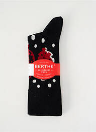 Chaussettes maille fine noir BERTHE AUX GRANDS PIEDS homme