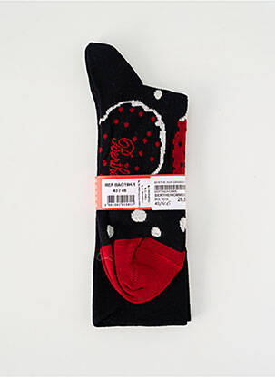 Chaussettes stretch noir BERTHE AUX GRANDS PIEDS homme