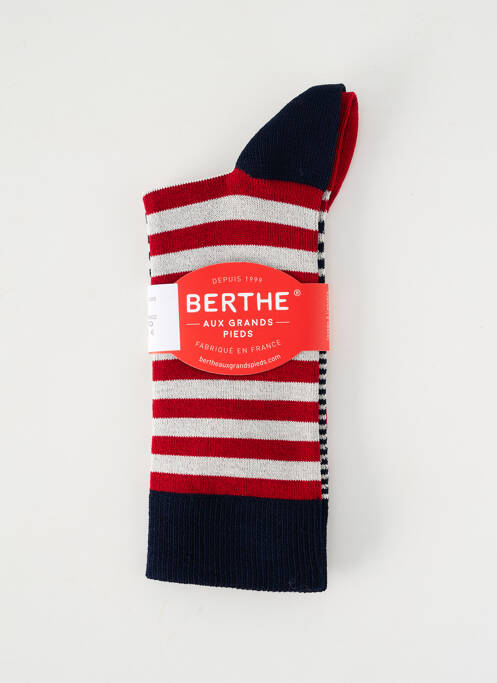 Chaussettes maille fine bleu BERTHE AUX GRANDS PIEDS homme