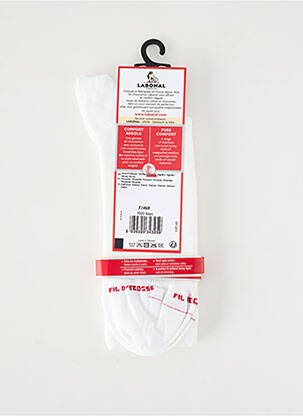 Chaussettes maille fine blanc LABONAL femme