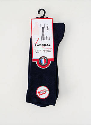 Chaussettes maille fine bleu LABONAL femme