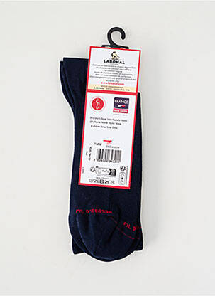 Chaussettes maille fine bleu LABONAL femme
