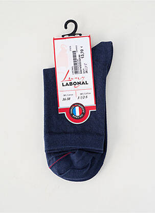 Chaussettes maille fine bleu LABONAL femme