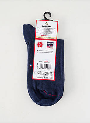 Chaussettes maille fine bleu LABONAL femme